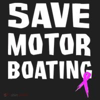 Save Motor Boating Breast Cancer Golf Towel thumb 3