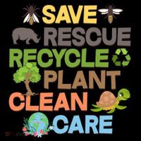 Save Rescue Recycle Plant Clean Care Earth Day Coffee Mug thumb 5