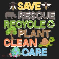 Save Rescue Recycle Plant Clean Care Earth Day Hat thumb 2