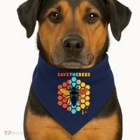Save The Bees USA-Made Doggie Bandana thumb 1