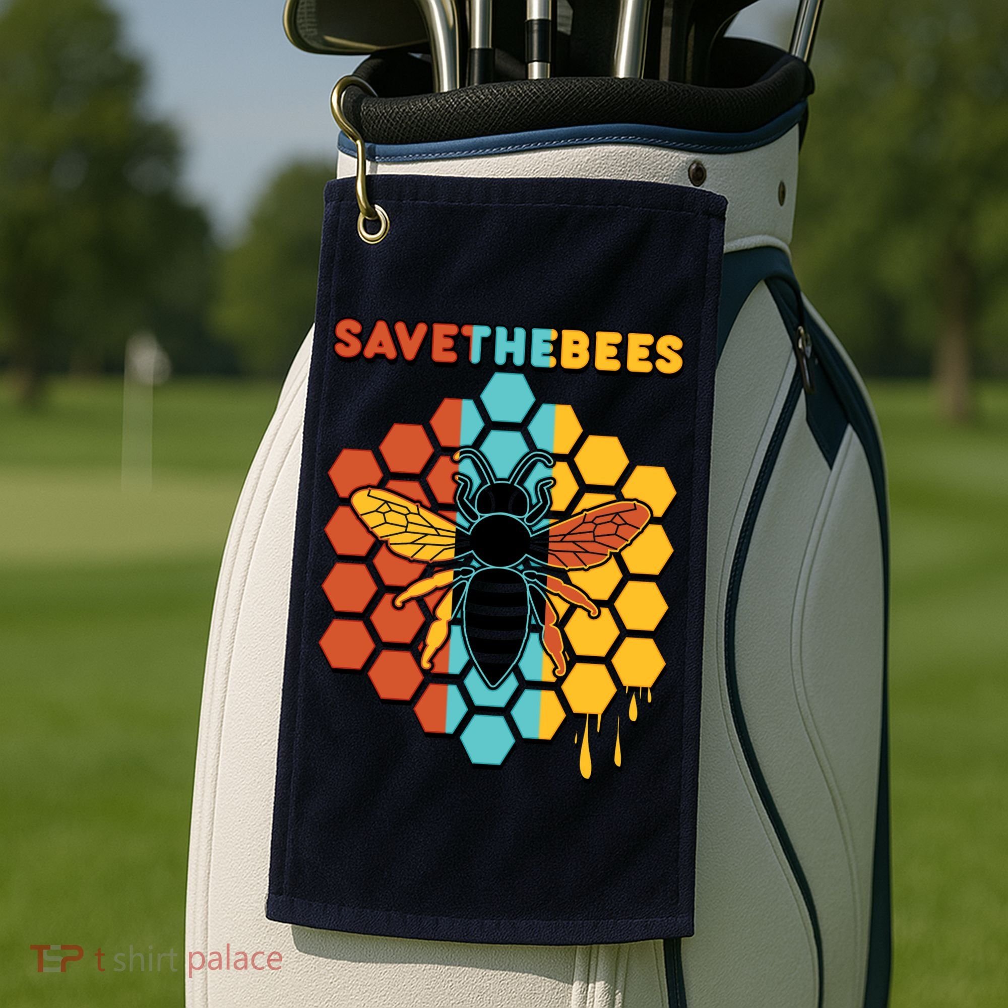 Save The Bees Golf Towel