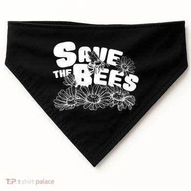 Save The Bees Floral USA-Made Doggie Bandana
