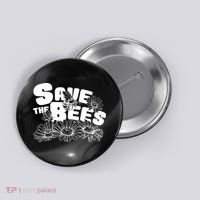Save The Bees Floral Button thumb 0