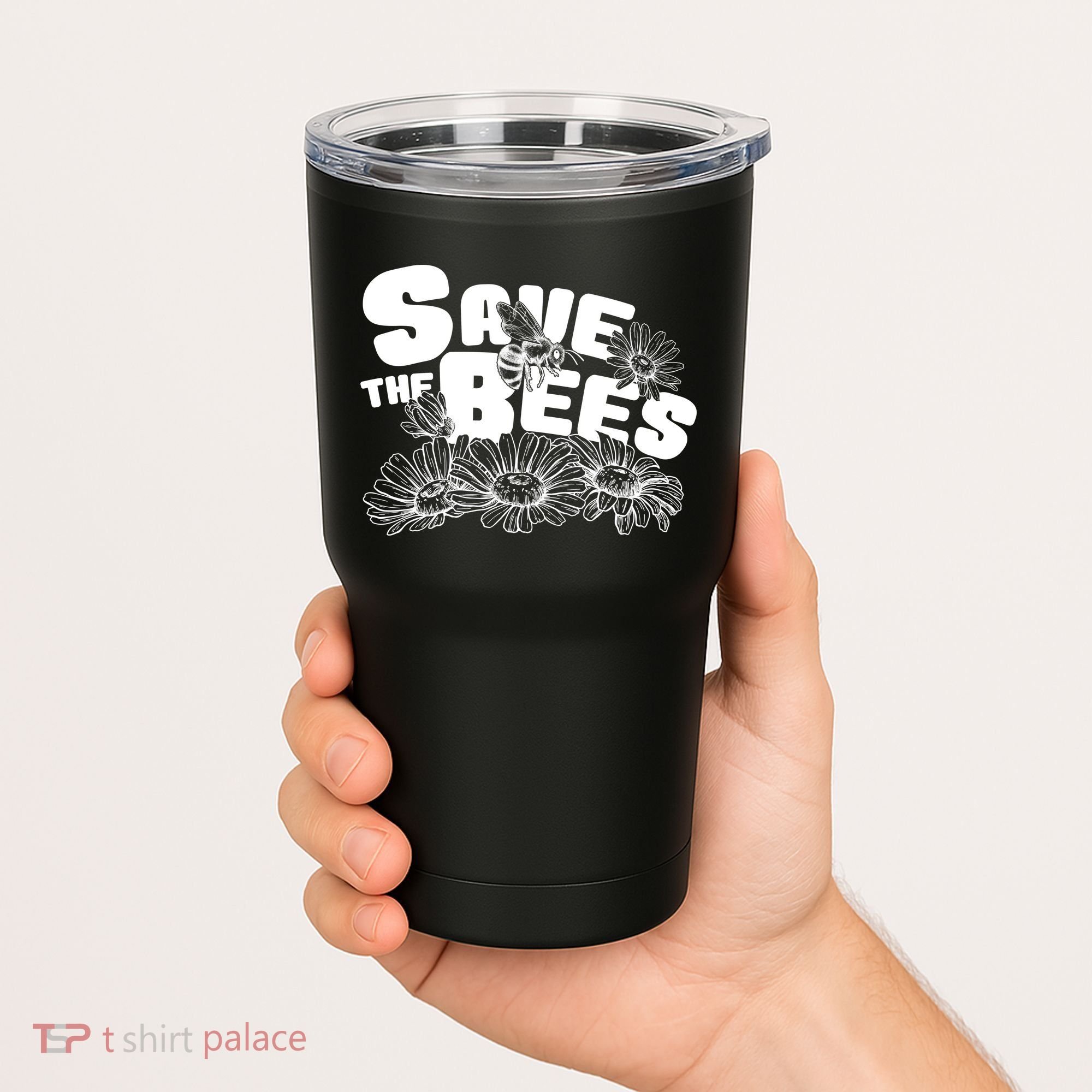 Save The Bees Floral Tumbler