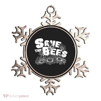 Save The Bees Floral Ornament