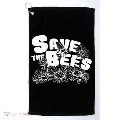 Save The Bees Floral Golf Towel
