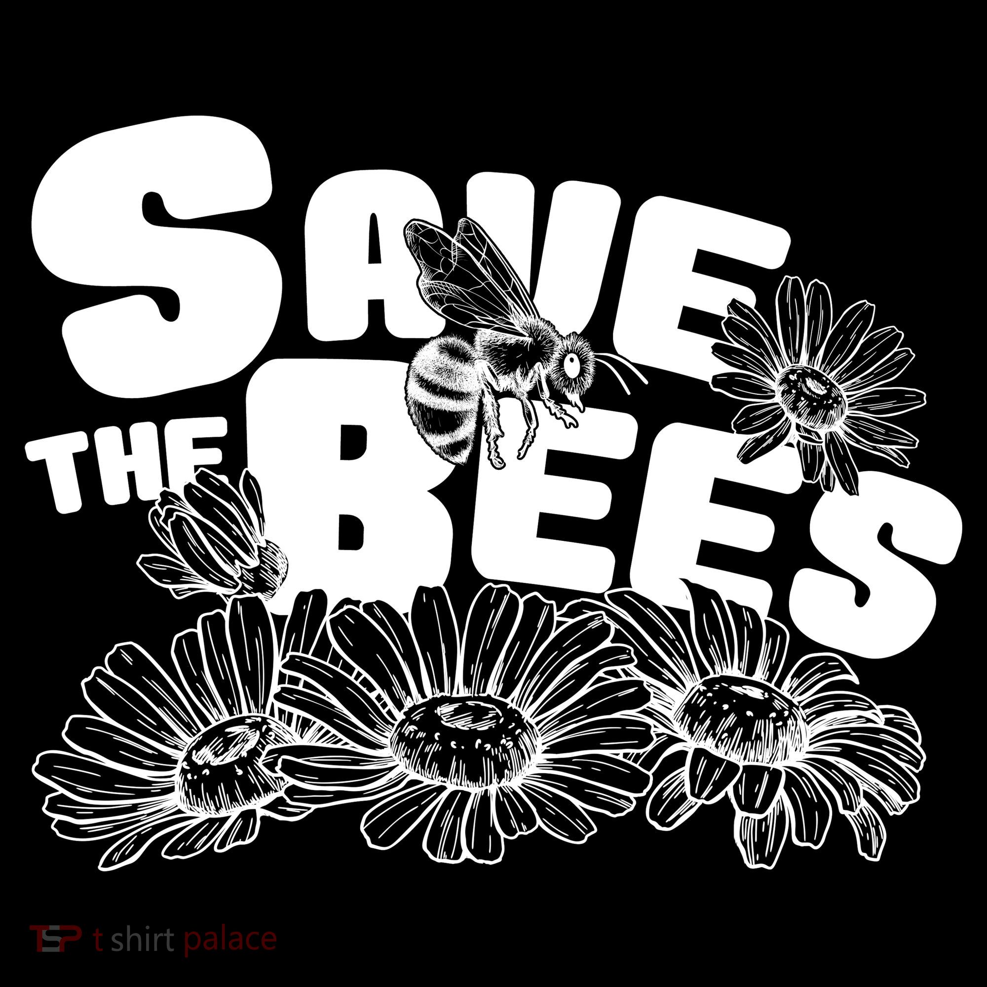 Save The Bees Floral Women's Long Sleeve Shirt