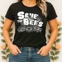 Save The Bees Floral Women's T-Shirt thumb 2