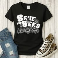 Save The Bees Floral Women's T-Shirt thumb 3