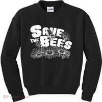 Save The Bees Floral Kids Sweatshirt thumb 0