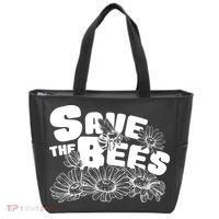 Save The Bees Floral Tote Bag thumb 0