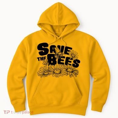 Save The Bees Floral Hoodie