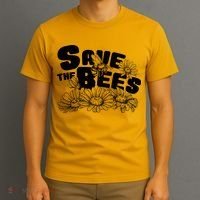 Save The Bees Floral T-Shirt thumb 3