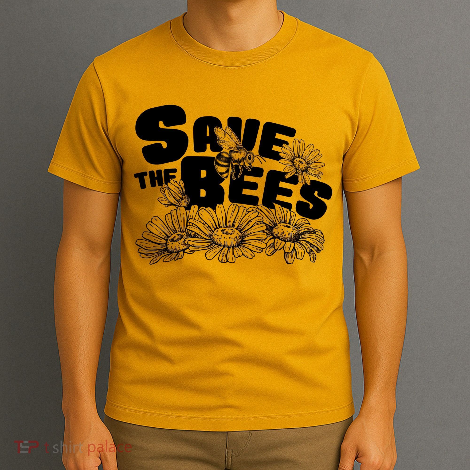 Save The Bees Floral T-Shirt