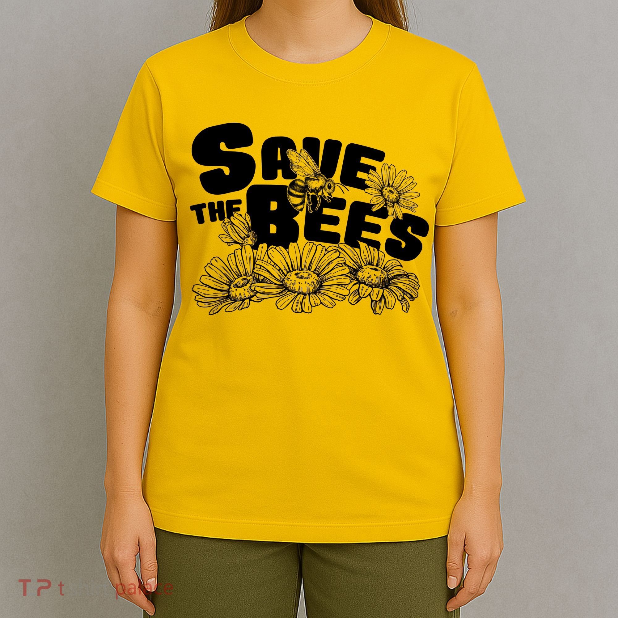 Save The Bees Floral T-Shirt
