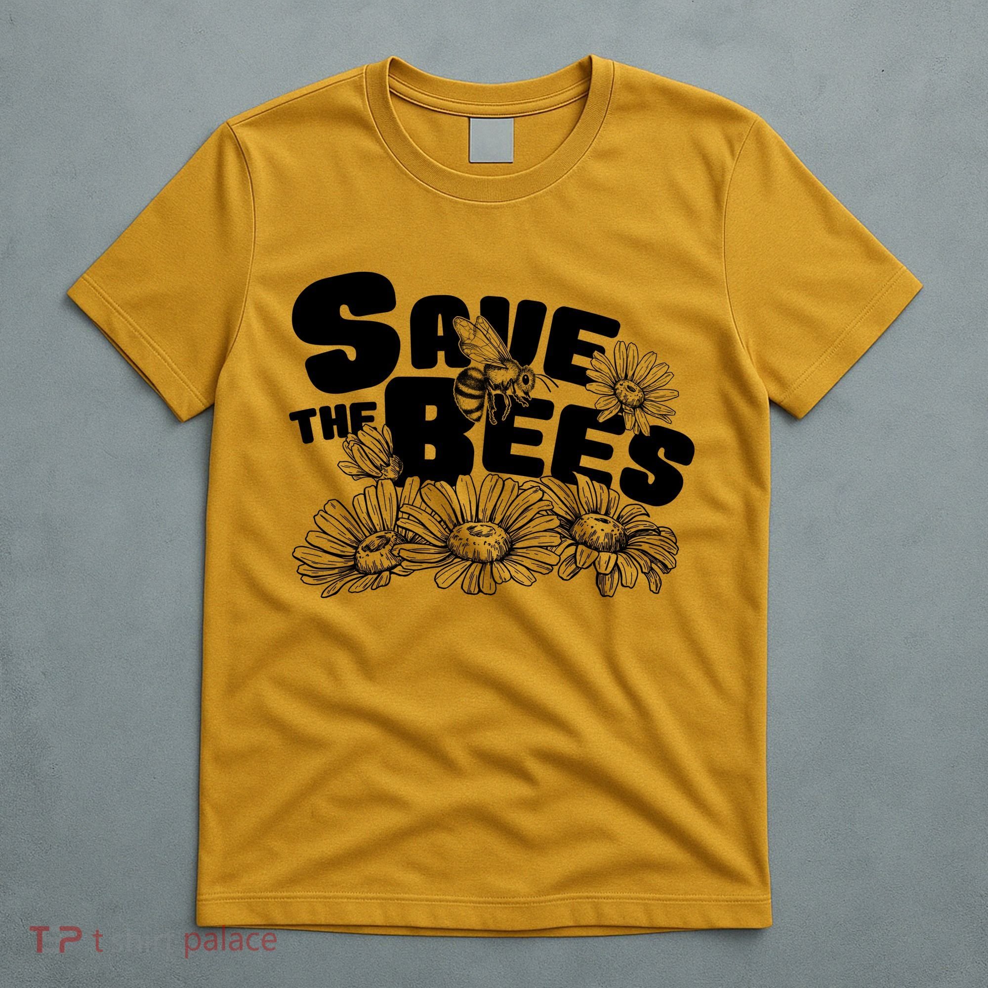 Save The Bees Floral T-Shirt