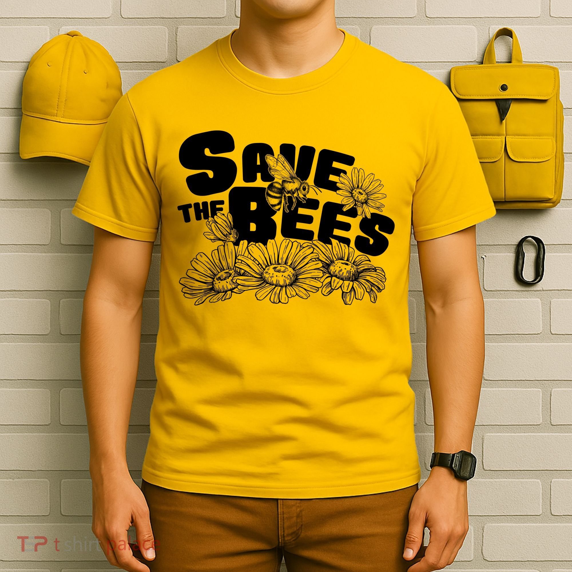 Save The Bees Floral T-Shirt