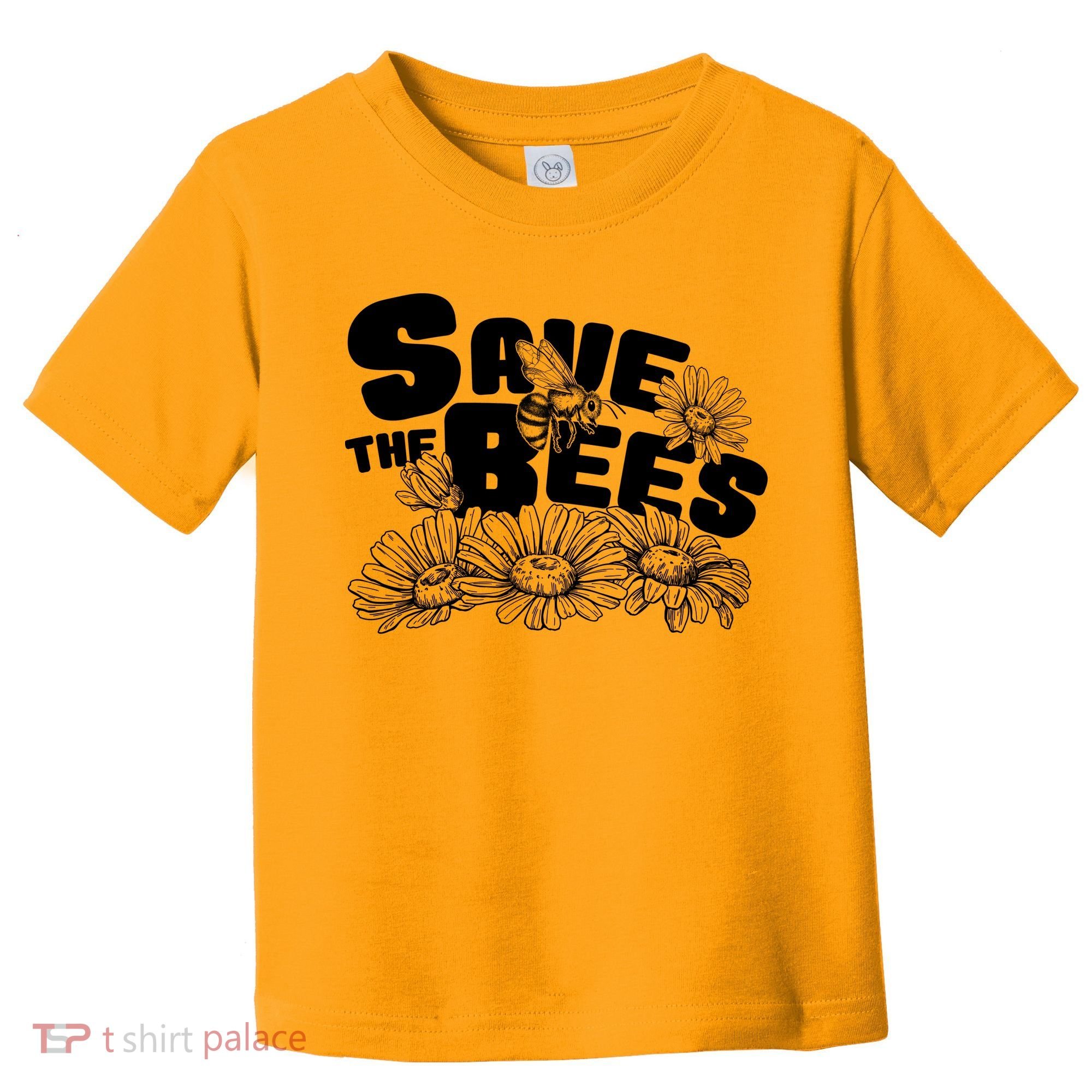 Save The Bees Floral Toddler T-Shirt