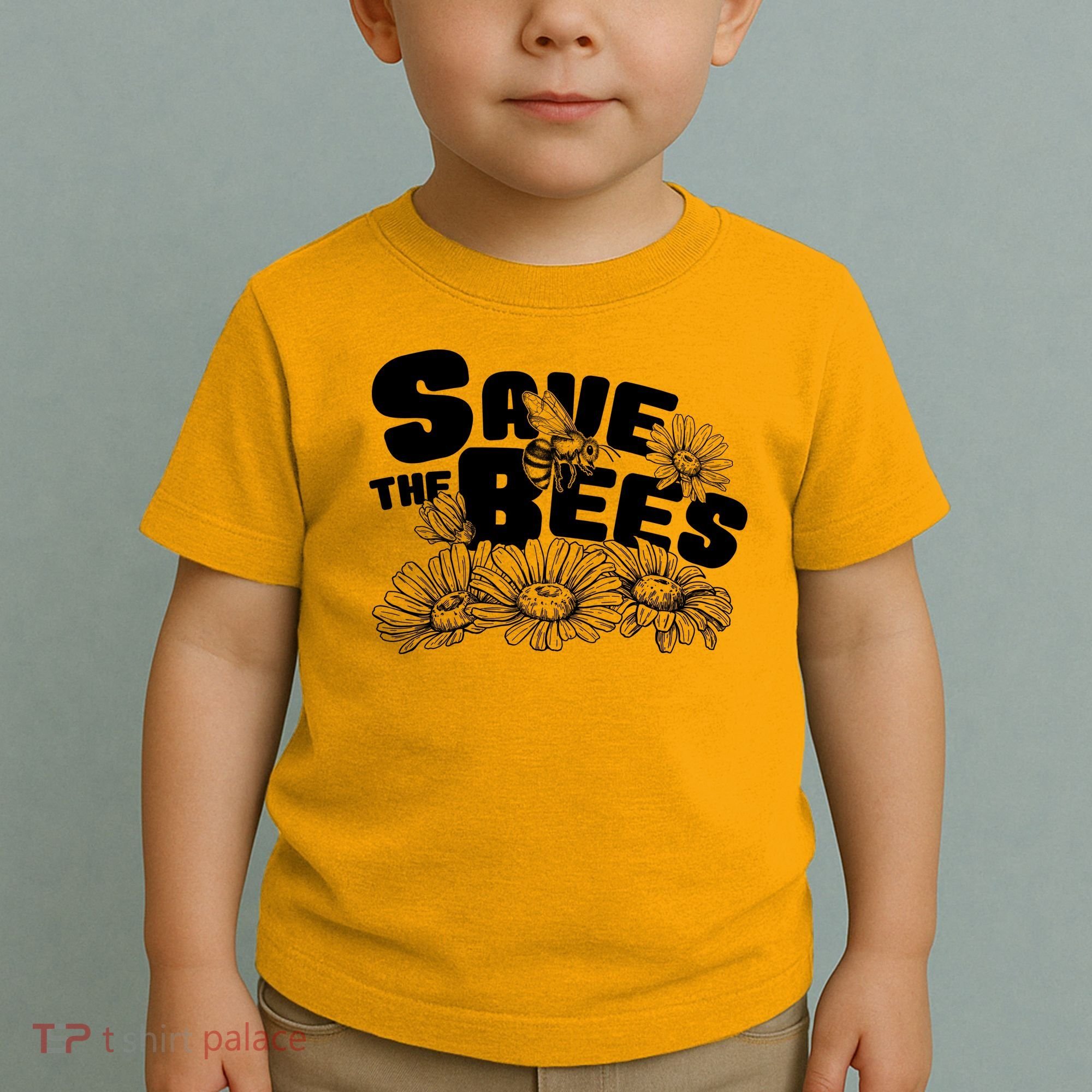 Save The Bees Floral Toddler T-Shirt