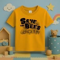 Save The Bees Floral Toddler T-Shirt thumb 3