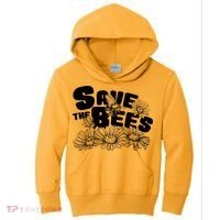 Save The Bees Floral Kids Hoodie thumb 0