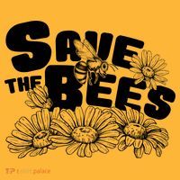 Save The Bees Floral Kids Long Sleeve Shirt thumb 2