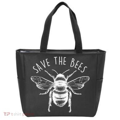 Save The Bees Vintage Tote Bag
