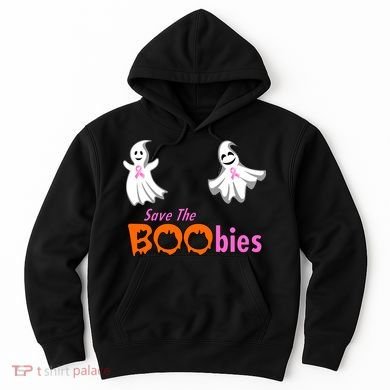 Save The Boobies Halloween Ghost Hoodie