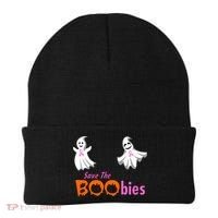 Save The Boobies Halloween Ghost Beanie thumb 0