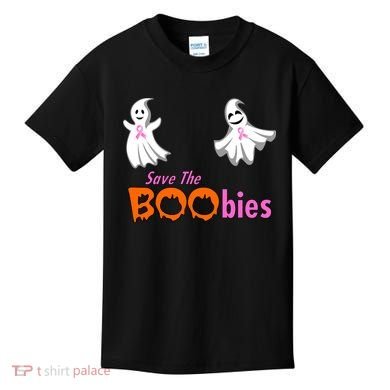 Save The Boobies Halloween Ghost Kids T-Shirt