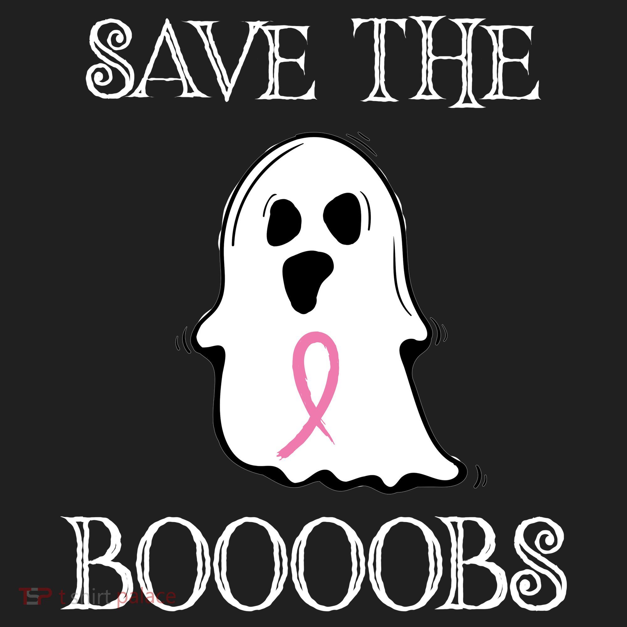 Save The Boooobs Breast Cancer Halloween Ghost Women's Sweatshirt