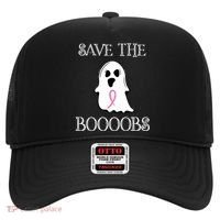 Save The Boooobs Breast Cancer Halloween Ghost Hat thumb 0