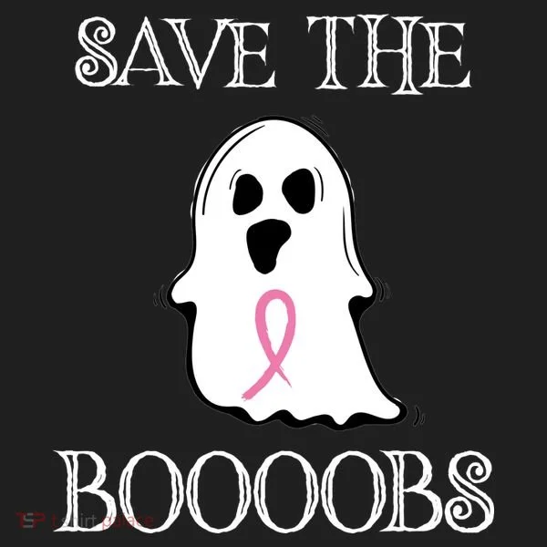 Save The Boooobs Breast Cancer Halloween Ghost Hat