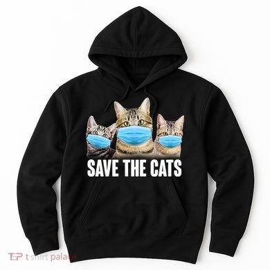 Save The Cats Face Mask Pandemic Hoodie