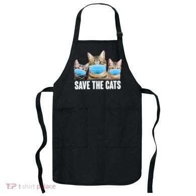 Save The Cats Face Mask Pandemic Apron