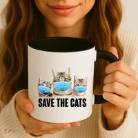 Save The Cats Face Mask Pandemic Coffee Mug thumb 3