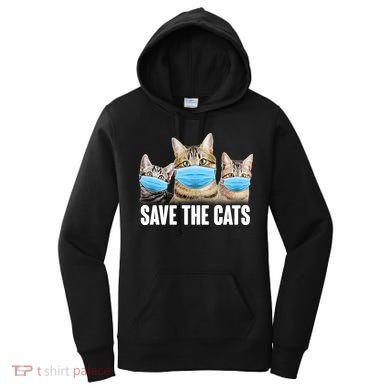 Save The Cats Face Mask Pandemic Women's Hoodie