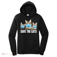 Save The Cats Face Mask Pandemic Women's Hoodie thumb 0