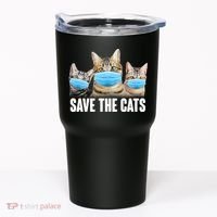 Save The Cats Face Mask Pandemic Tumbler thumb 0