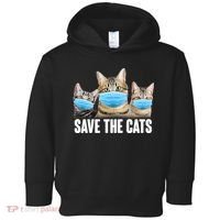 Save The Cats Face Mask Pandemic Toddler Hoodie thumb 0