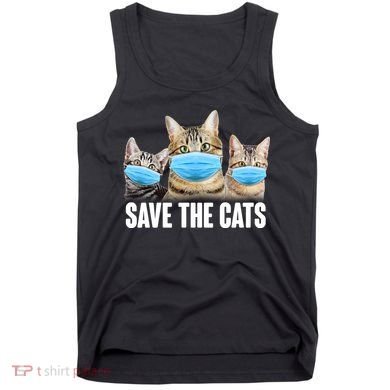 Save The Cats Face Mask Pandemic Tank Top