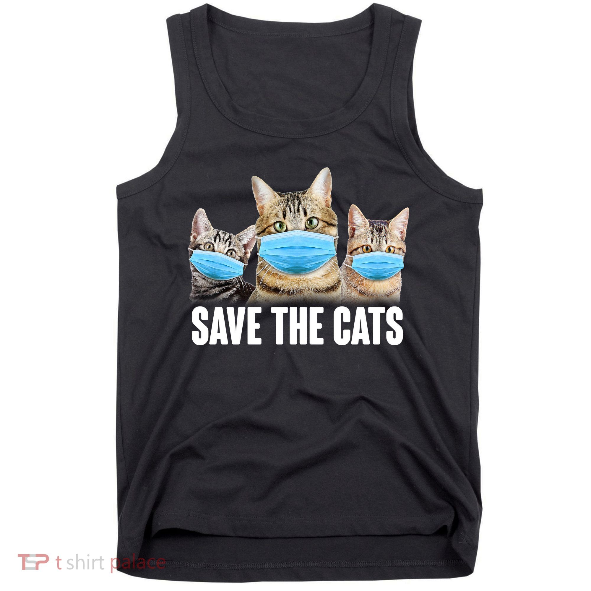 Save The Cats Face Mask Pandemic Tank Top