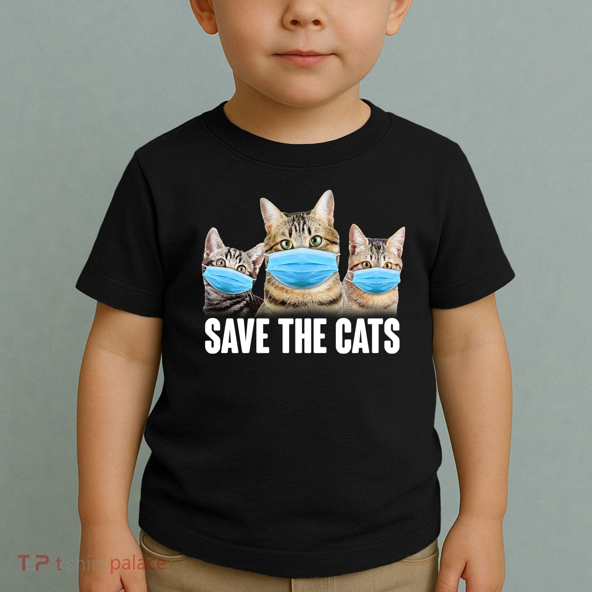 Save The Cats Face Mask Pandemic Toddler T-Shirt