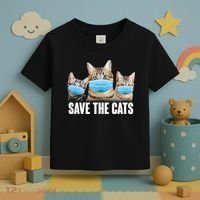 Save The Cats Face Mask Pandemic Toddler T-Shirt thumb 3