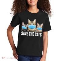 Save The Cats Face Mask Pandemic Kids T-Shirt thumb 2