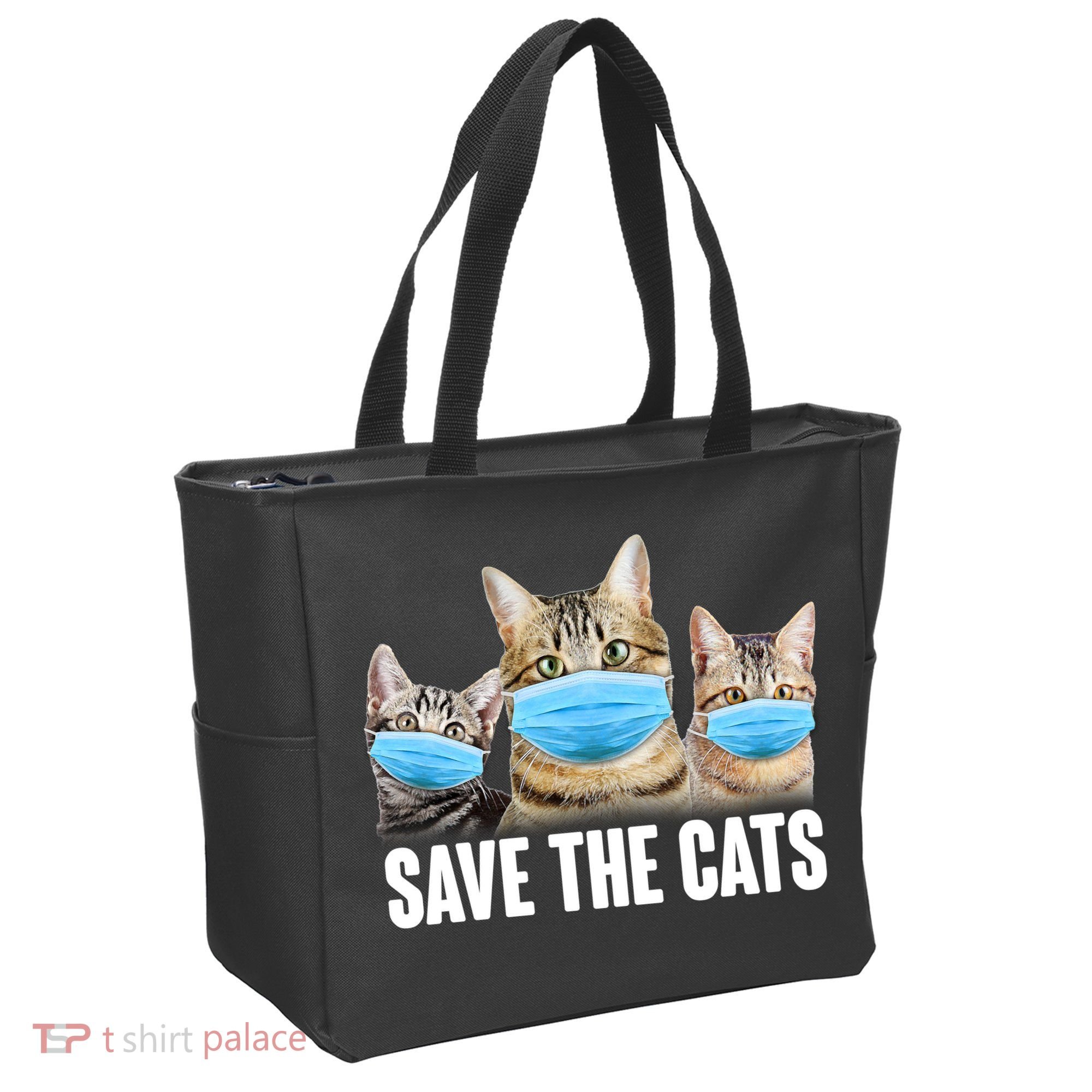 Save The Cats Face Mask Pandemic Tote Bag