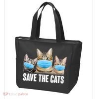 Save The Cats Face Mask Pandemic Tote Bag thumb 3