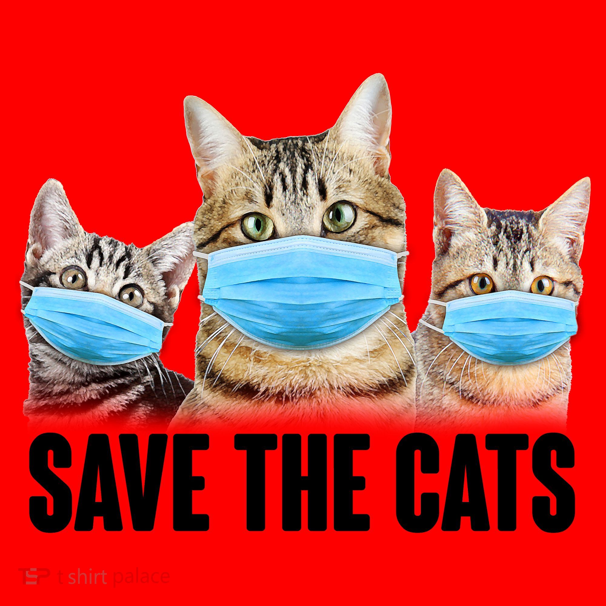 Save The Cats Face Mask Pandemic Santa Hat