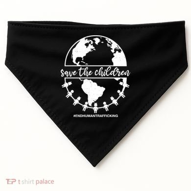 Save The Children End Human Trafficking USA-Made Doggie Bandana