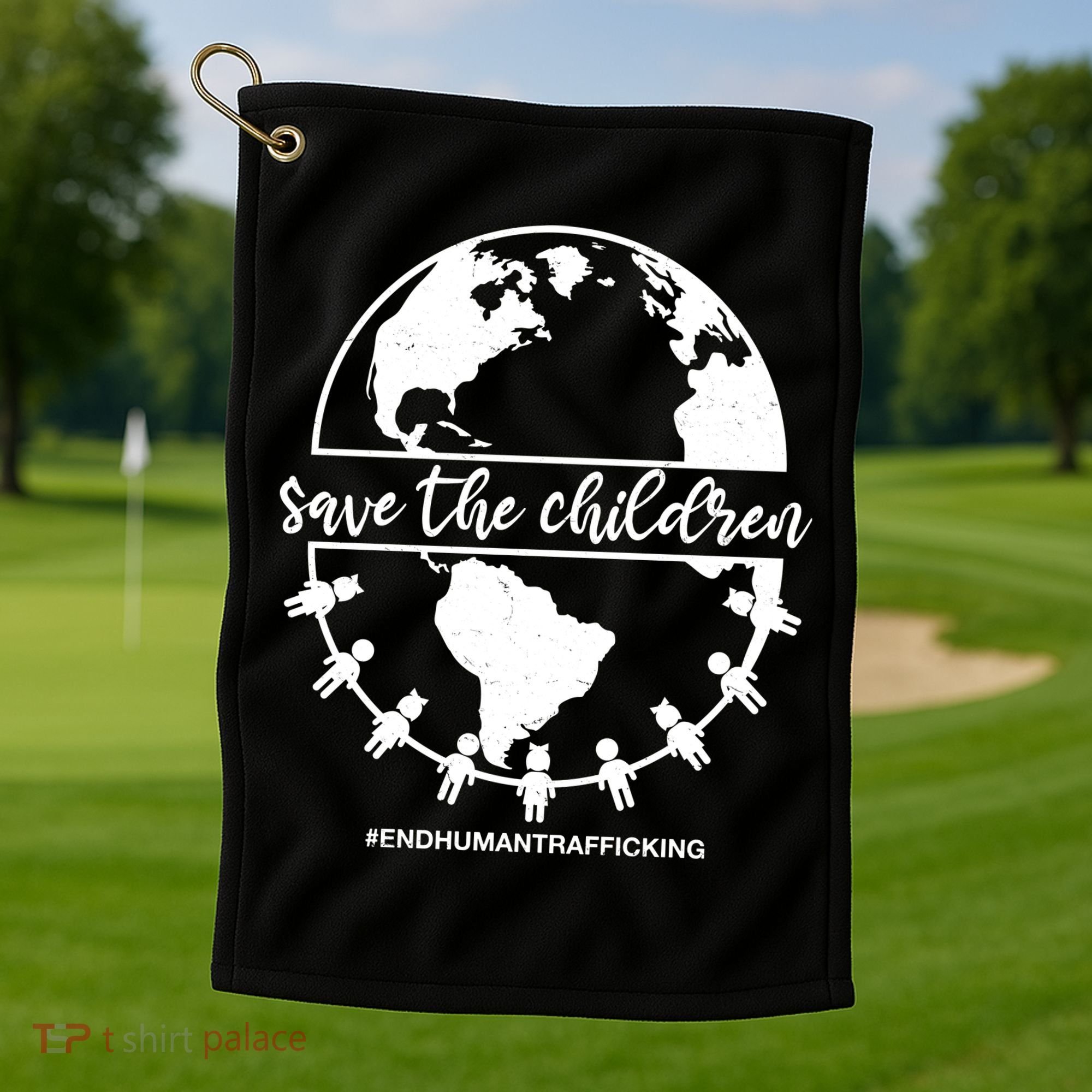 Save The Children End Human Trafficking Golf Towel